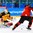GANGNEUNG, SOUTH KOREA - FEBRUARY 23: Canada's Derek Roy #9 stickhandles the puck in on Germany's Danny Aus Den Birken #33 during semifinal round action at the PyeongChang 2018 Olympic Winter Games. (Photo by Andrea Cardin/HHOF-IIHF Images)

